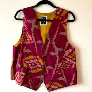 Yvonne O’Gara vintage silk kimono vest